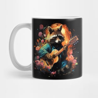 Raccoon Playing Guitar Mug